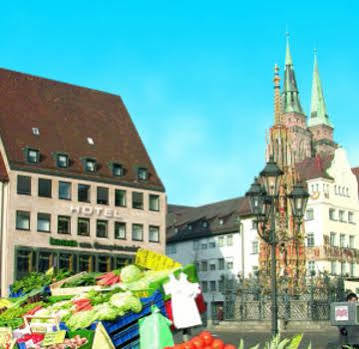 Tiptop Hotel Am Schoenen Brunnen Нюрнберг Экстерьер фото